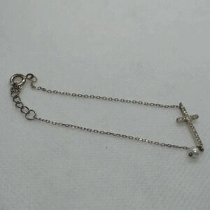 Sterling cross bracelet